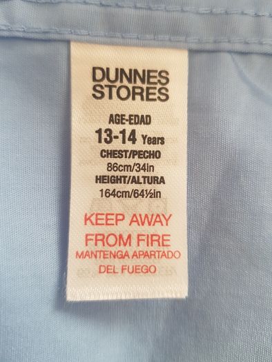 School shirt, age 13-14