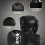 Hanging Punching Bag Set, Unfilled Boxing Bag with A Full Range of Accessories, Microfiber Leather Heavy Bag for Training Kickboxing Fitness MMA Grappling Muay Thai Karate Image 3