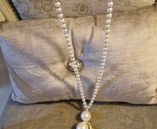 Pearl long necklace