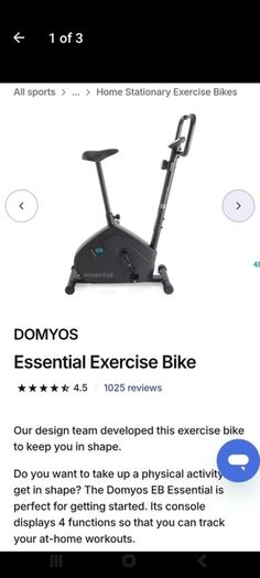 exercise bike like new