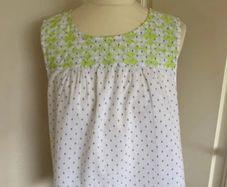 White Stuff size 10 cotton embroidered top