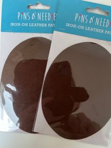 2 Sets Iron on Leather Patches
