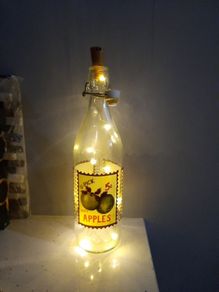 decorative bottle with lights