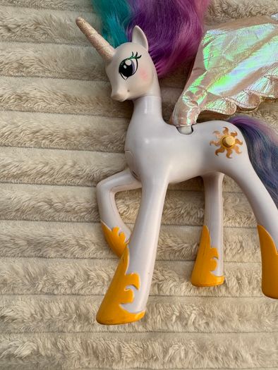 My Little Pony G4 Talking Princess Celestia speaks Polish approx. 21 cm. Used Plesae see photos