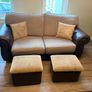 Two Sofas and footstools Image 2