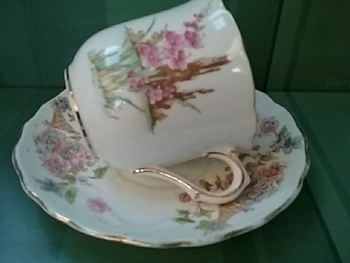 Mis-match China Cup & Saucer