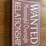 New with slight defects rustic 25cm x 16cm x 2cm wood sign Image 8