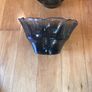 2 large vintage  heavy glass handmade bowls Image 2
