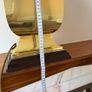 Vintage Brass Table Lamp with silk shade Image 2