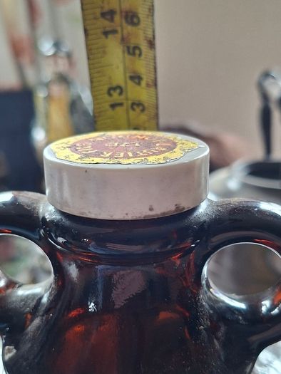 Lautier Fils amber glass demijohn bottle, Postage Available or Collection