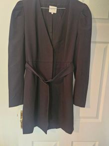 Vila Black belted blazer dress