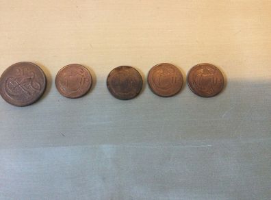 Irish copper coins