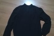Elegant high neck blouse in black