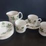 Small Collection of Arklow Pottery Coffee Set Items in the Ragusa Pattern, Plus Some Free Matching Pattern Saucers by Royal Tara. Image 6