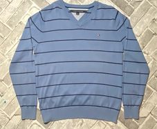Tommy Hilfiger Mens V Neck Jumper Size Large