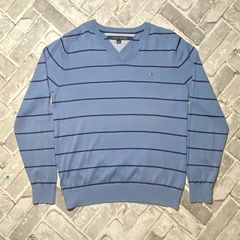 Tommy Hilfiger Mens V Neck Jumper Size Large