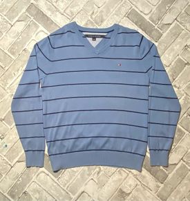 Tommy Hilfiger Mens V Neck Jumper Size Large