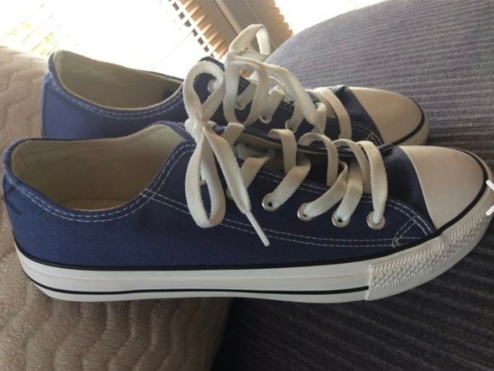 New Denim Lace Trainers