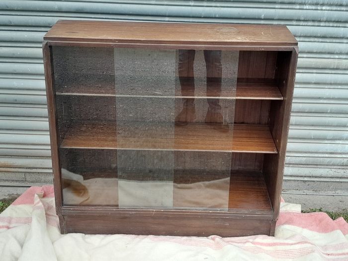G Plan E Gomme Brandon Line Glass Angled Display Cabinet