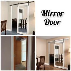 Deanta Oak Shaker Door Mirror 1 side