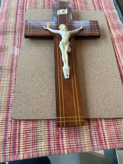 1940s Babtism wooden cross