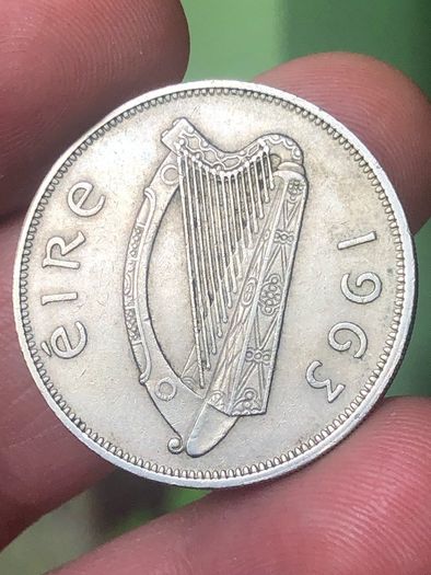 Irish 1963 Halfcrown Nice grade