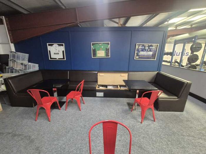 Commercial U-Shaped Booth / Banquette Seating With Storage - 5m