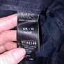 Navy Linen mix cut off trousers M&S size 10 short Image 3