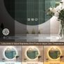 LED Bathroom Mirror 80x80cm Dual LED Bright Light Image 6
