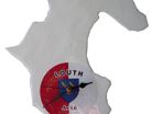 Handmade Glass County Clock - Louth