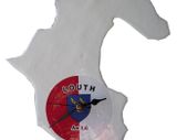 Handmade Glass County Clock - Louth