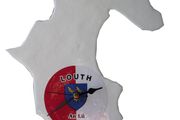 Handmade Glass County Clock - Louth