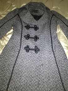 womans long heavy coat size medium