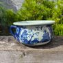 Blue and White Ceramic Chamber pot with handle Image 4