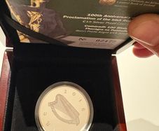 Silver Proof 15 Euro 2016. Unc.   100th Anniversary Of The Proclamation Of The Irish Republic