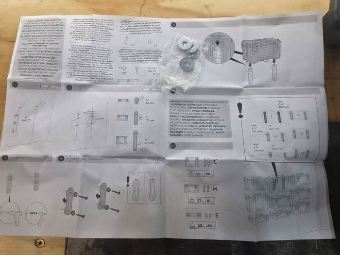 erbauer tool box wall mount bracket