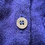 Vintage 100% cashmere Ballantyne of Scotland Cardigan blue purple Image 8