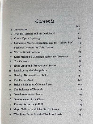 War / History Book: 'A History Of The Russian Secret Service'