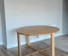EZ Living solid wood round dining table 160 cm