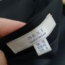 NEXT black below knee dress with covered black buttons down the back Image 3
