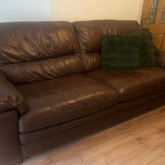 Two Leather Sofa's