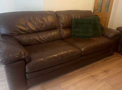 Two Leather Sofa's