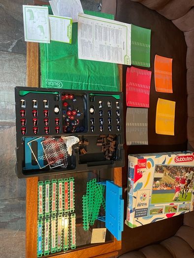 Subbuteo Euro 96 Special Edition boxed set Complete Blue Scoreboard