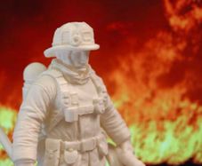 3D Printed Firefighter Figurine