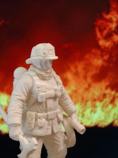 3D Printed Firefighter Figurine