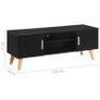 TV Cabinet Black 120x40x46 cm MDF Image 6