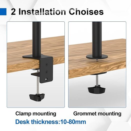 Single Monitor Arm for 13-32 inch, up to 10kg, VESA