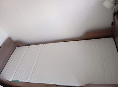 Kids Extandable Bed + Slatted Bed Base + Mattress
