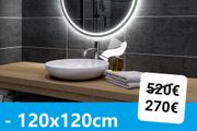 LED Bathroom Mirror 120x120cm