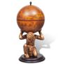 Globe Bar Wine Stand Atlas Design 42x42x85 cm Image 3